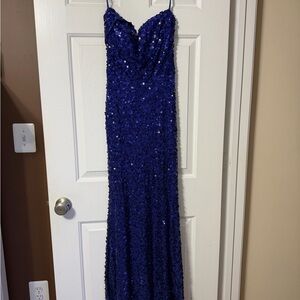 Stunning Blue Sequin Gown